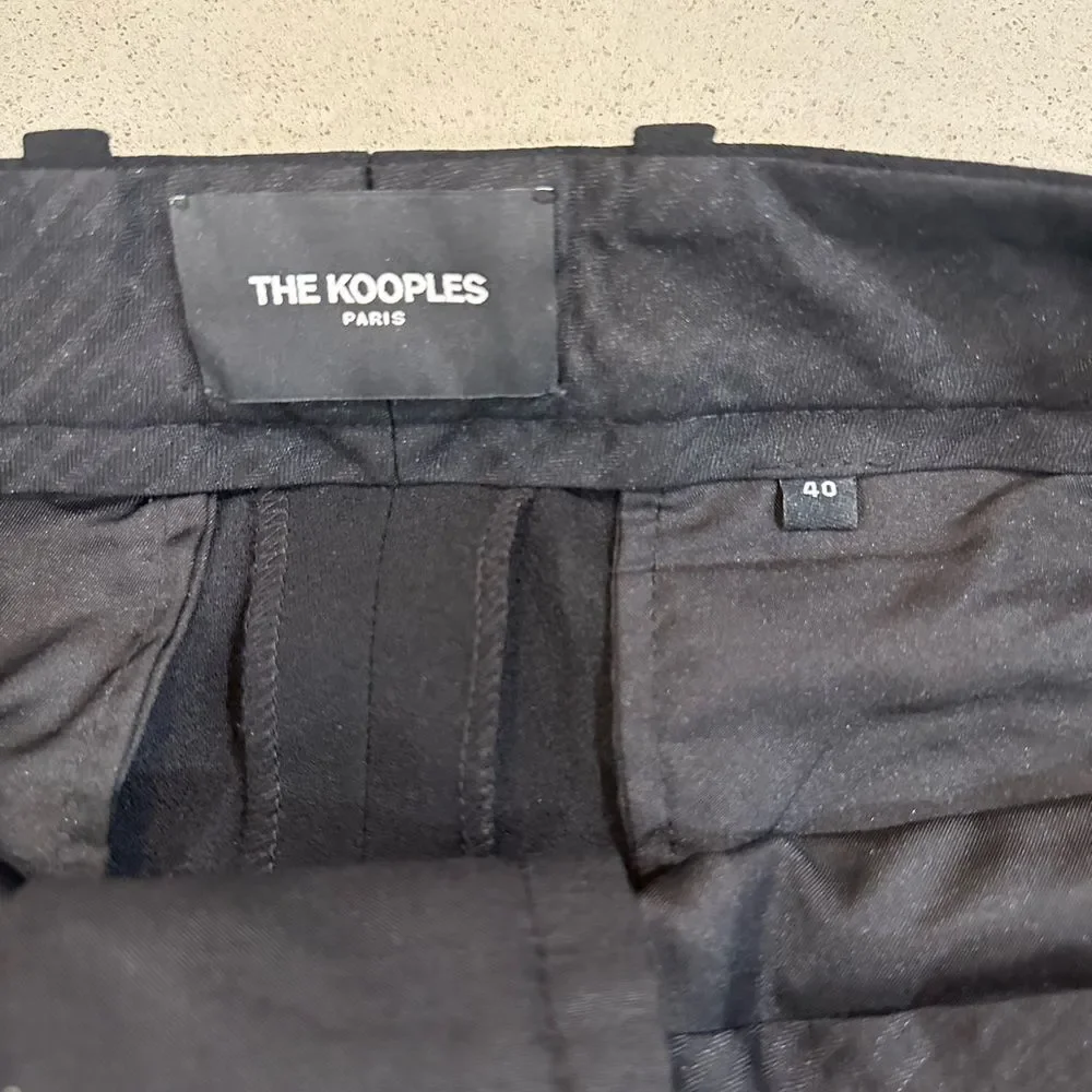 The Kooples Women’s Black Suit Lace Trouser Pants Size 40 - Picture 2 of 11